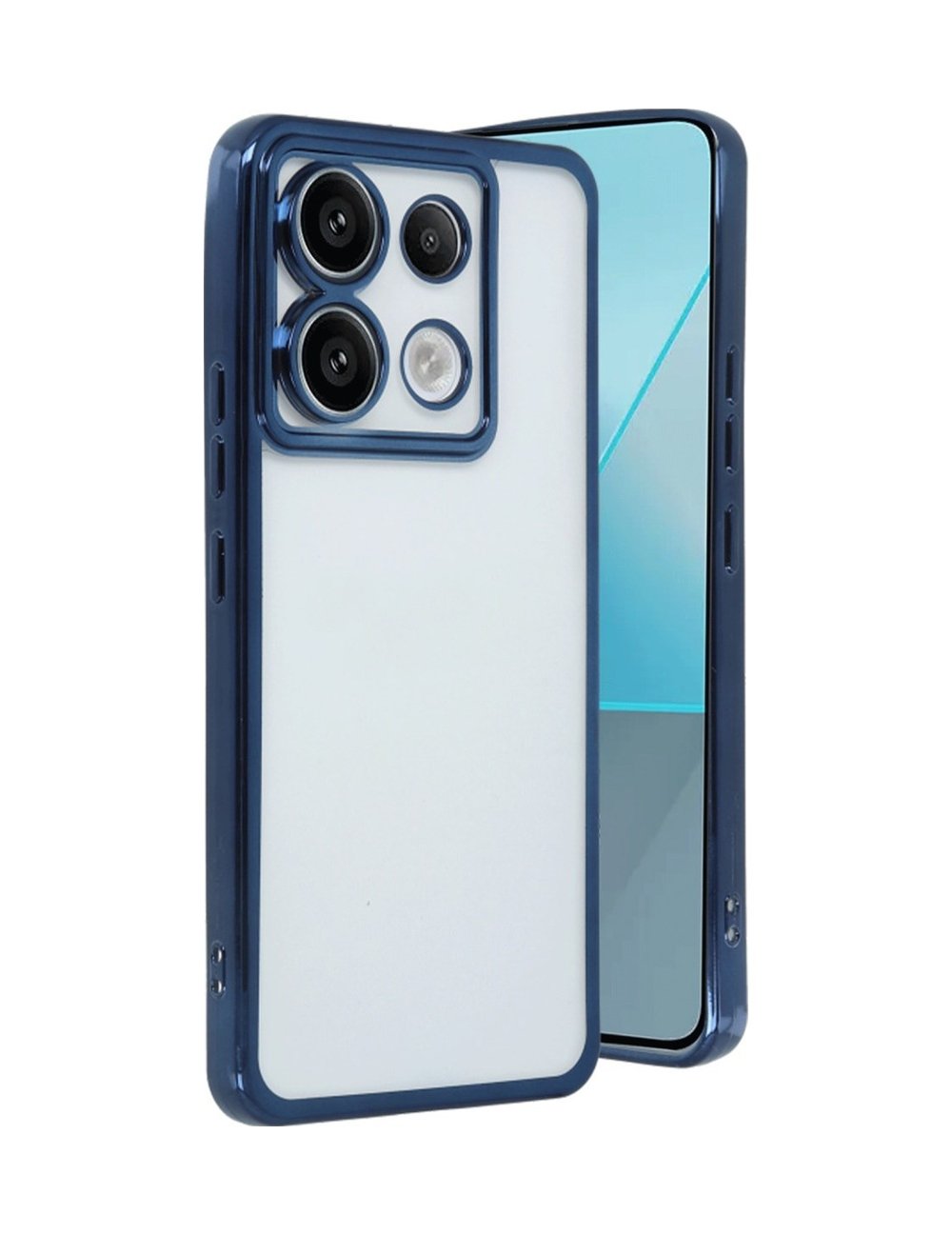 Xiaomi Redmi Note 13 Pro 5g Uyumlu Kılıf Lensli Silikon - Sierra Blue Belirtilmemiş