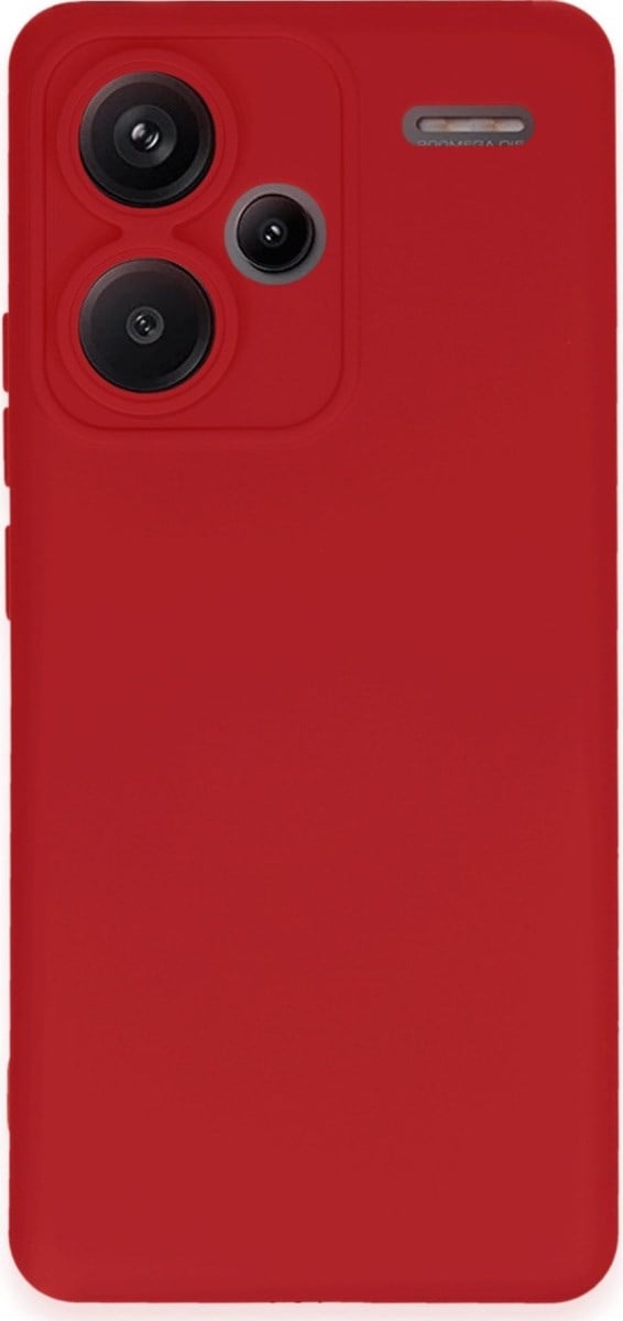 Xiaomi Redmi Note 13 Pro Plus Uyumlu Kılıf Nano İçi Kadife Silikon - Kırmızı Belirtilmemiş