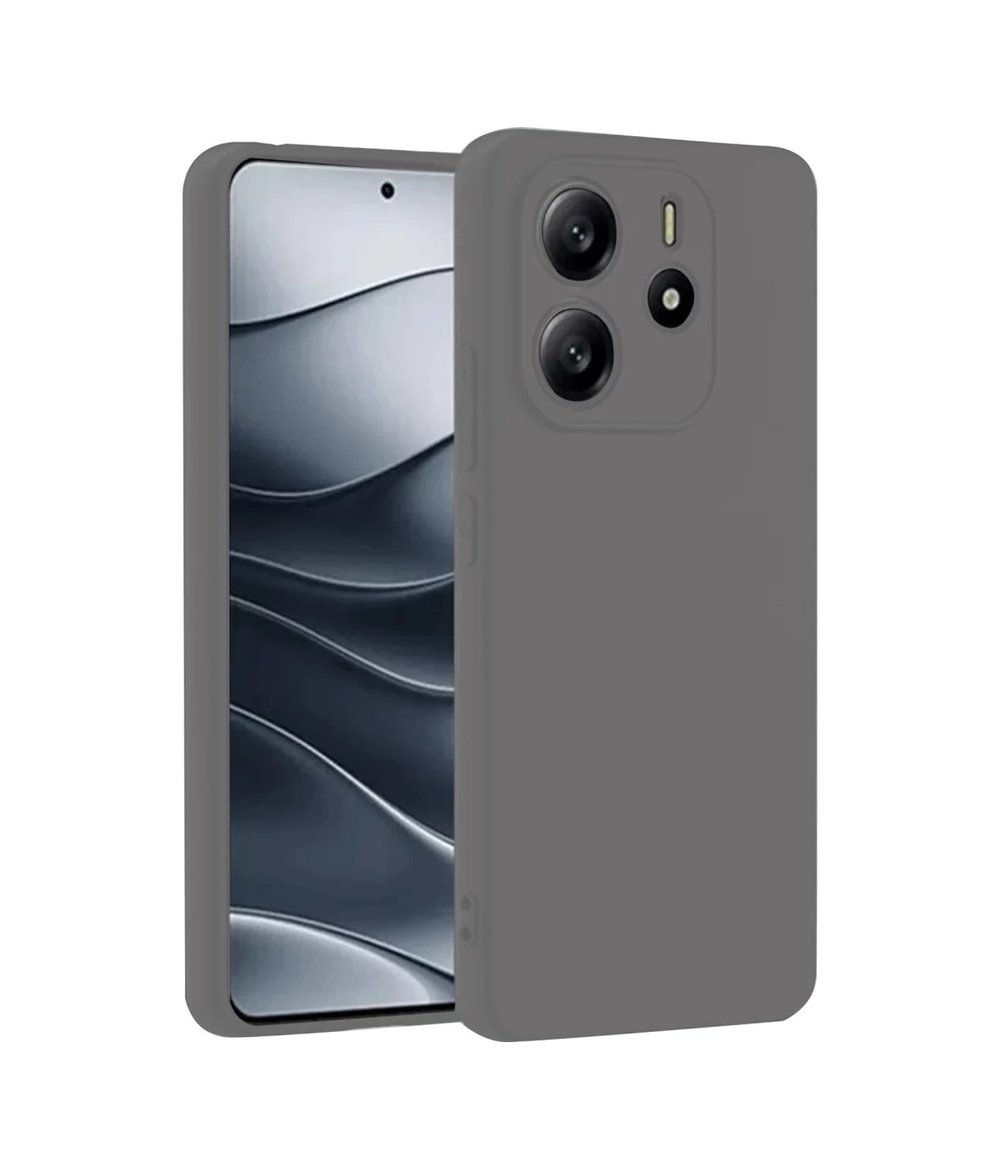 Xiaomi Redmi Note 14 4g Uyumlu Kılıf First Silikon - Gri Belirtilmemiş