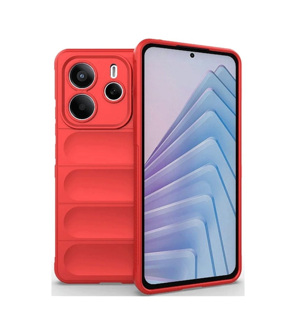Xiaomi Redmi Note 14 4g Uyumlu Kılıf Optimum Silikon - Kırmızı Belirtilmemiş