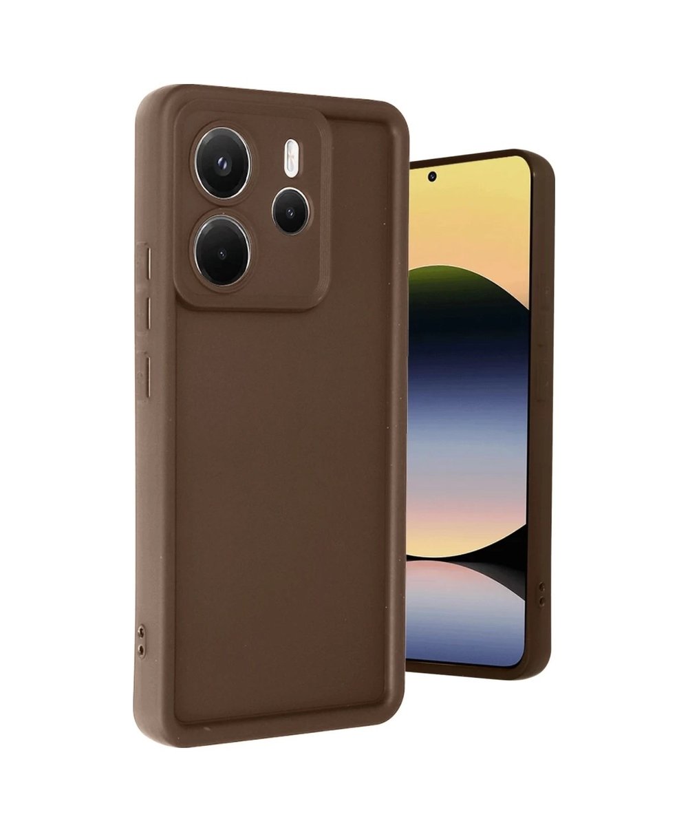 Xiaomi Redmi Note 14 4g Uyumlu Kılıf Viera Silikon - Kahverengi Belirtilmemiş
