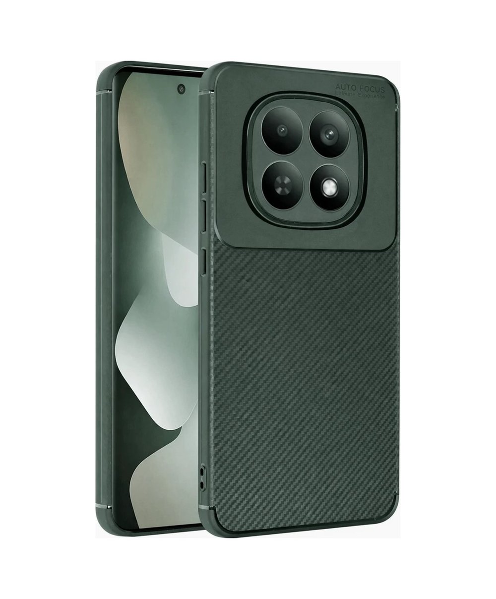 Xiaomi Redmi Note 15 4g Uyumlu Auto Focus Karbon Kapak - Koyu Yeşil Belirtilmemiş