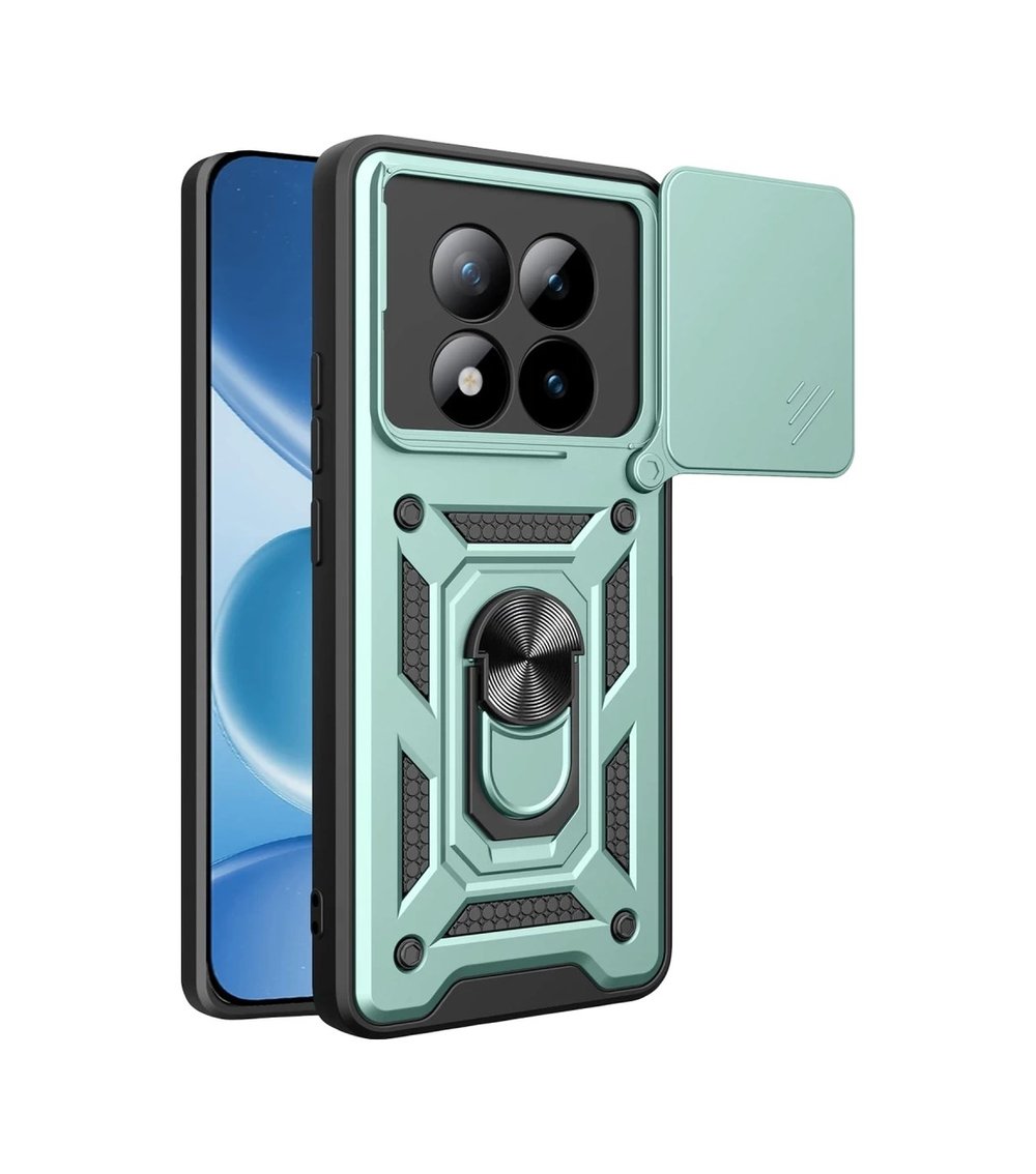 Xiaomi Redmi Note 15 Pro 5g Uyumlu Pars Lens Yüzüklü Silikon - Yeşil Belirtilmemiş