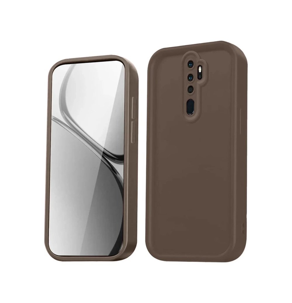 Xiaomi Redmi Note 8 Pro Uyumlu Kılıf Viera Silikon - Kahverengi Belirtilmemiş