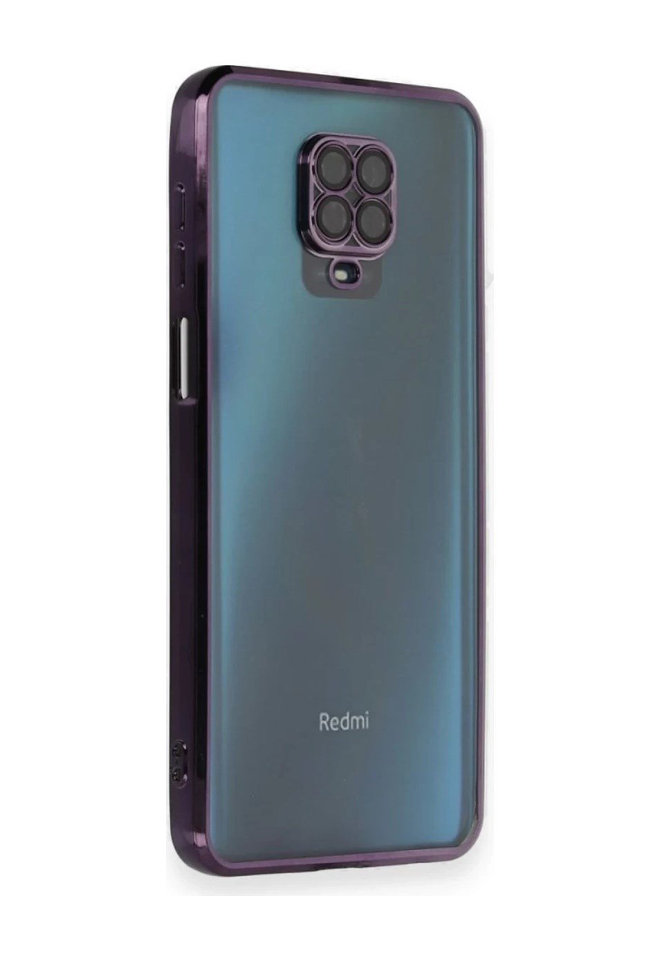 Xiaomi Redmi Note 9 Pro Uyumlu Kılıf Lensli Silikon - Mor Belirtilmemiş