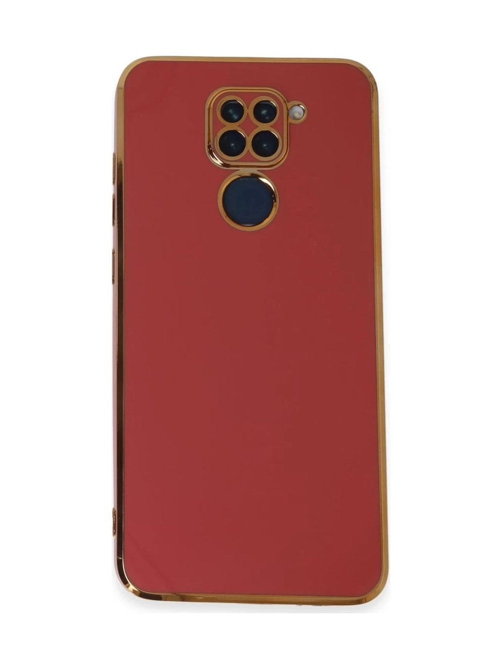 Xiaomi Redmi Note 9 Uyumlu Kılıf Volet Silikon - Kırmızı Belirtilmemiş