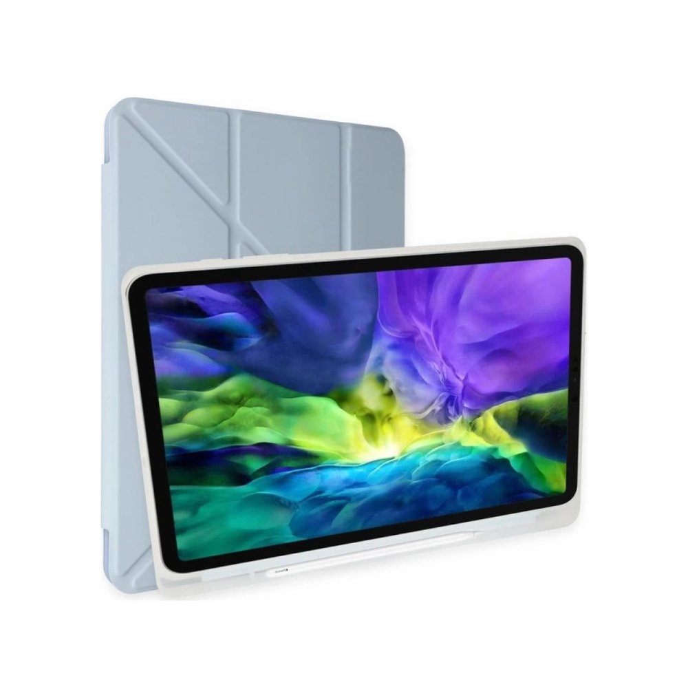 Xiaomi Redmi Pad Kılıf Kalemlikli Mars Tablet Kılıfı - Mavi Kılıf Diğer