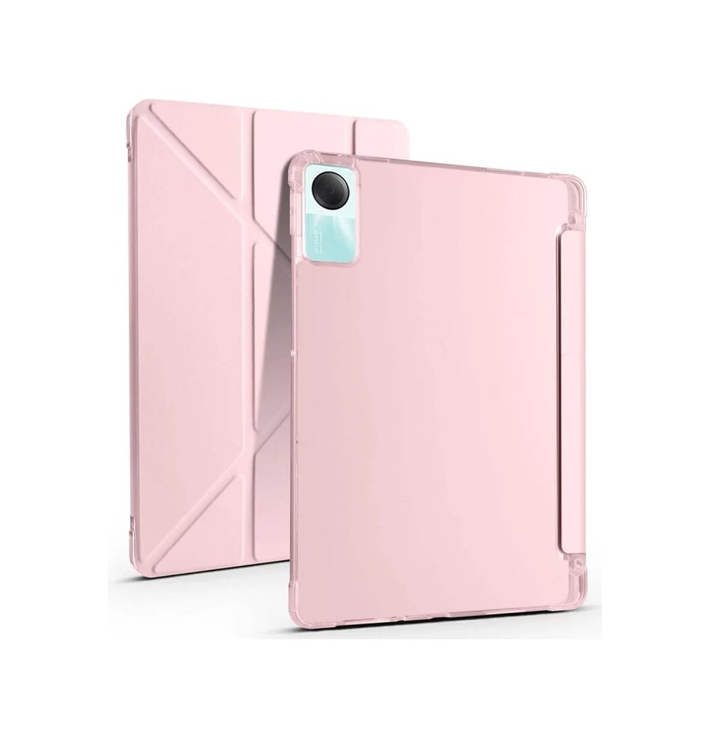 Xiaomi Redmi Pad Se 4g Uyumlu Kılıf Kalemlikli Mars Tablet Kılıfı - Rose Gold Arka Kapak Lacivert