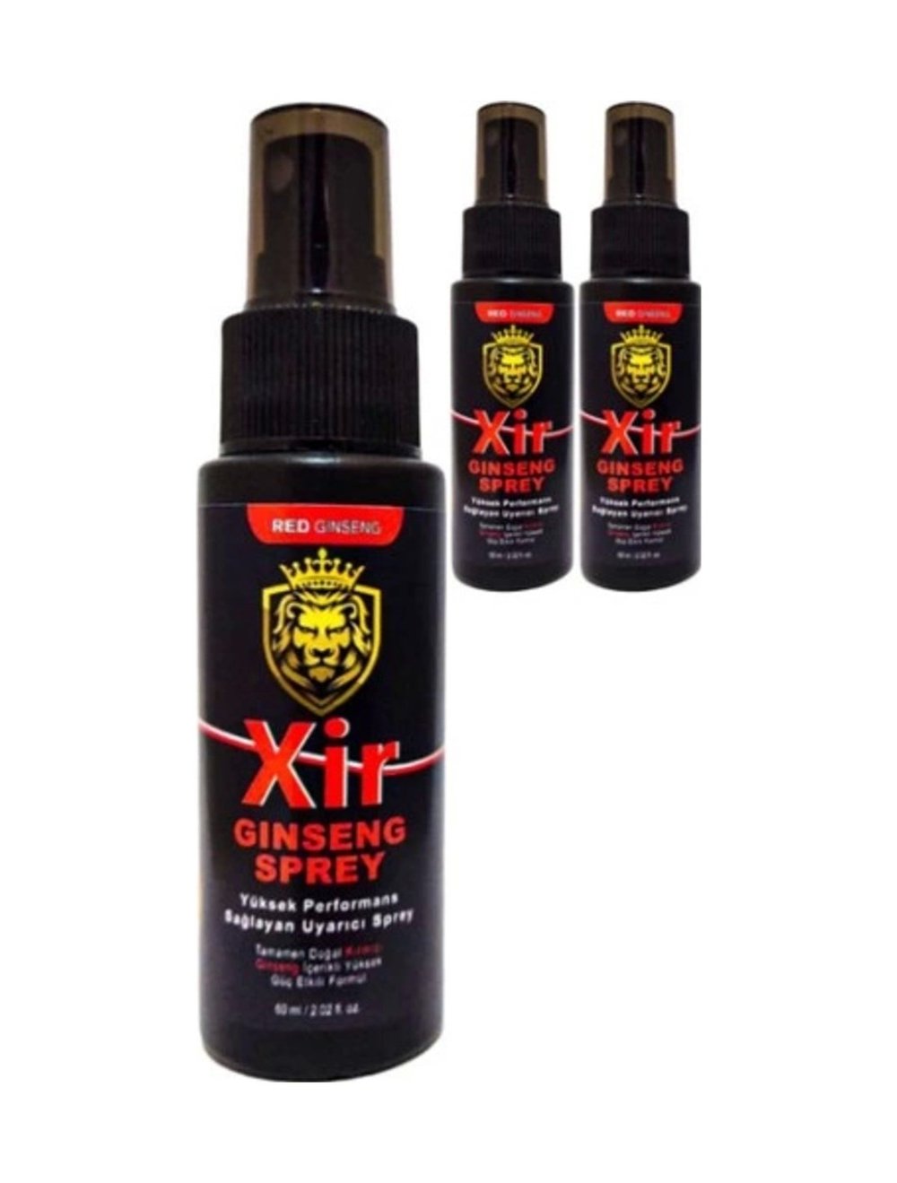 Xir Ginseng Mucizevi Sertleştiricili 60 Ml 3 Adet Erkeğe Özel Karışım 3xeffect Sprey