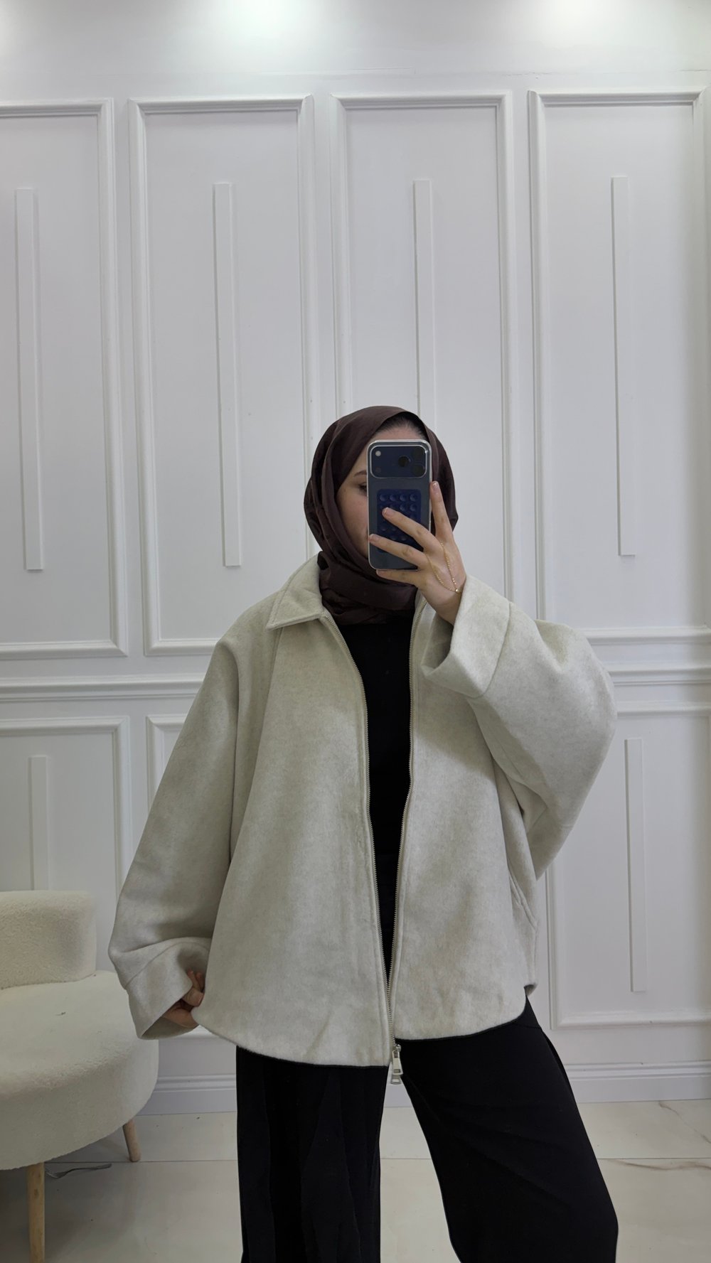 Angora Kap | Ekru