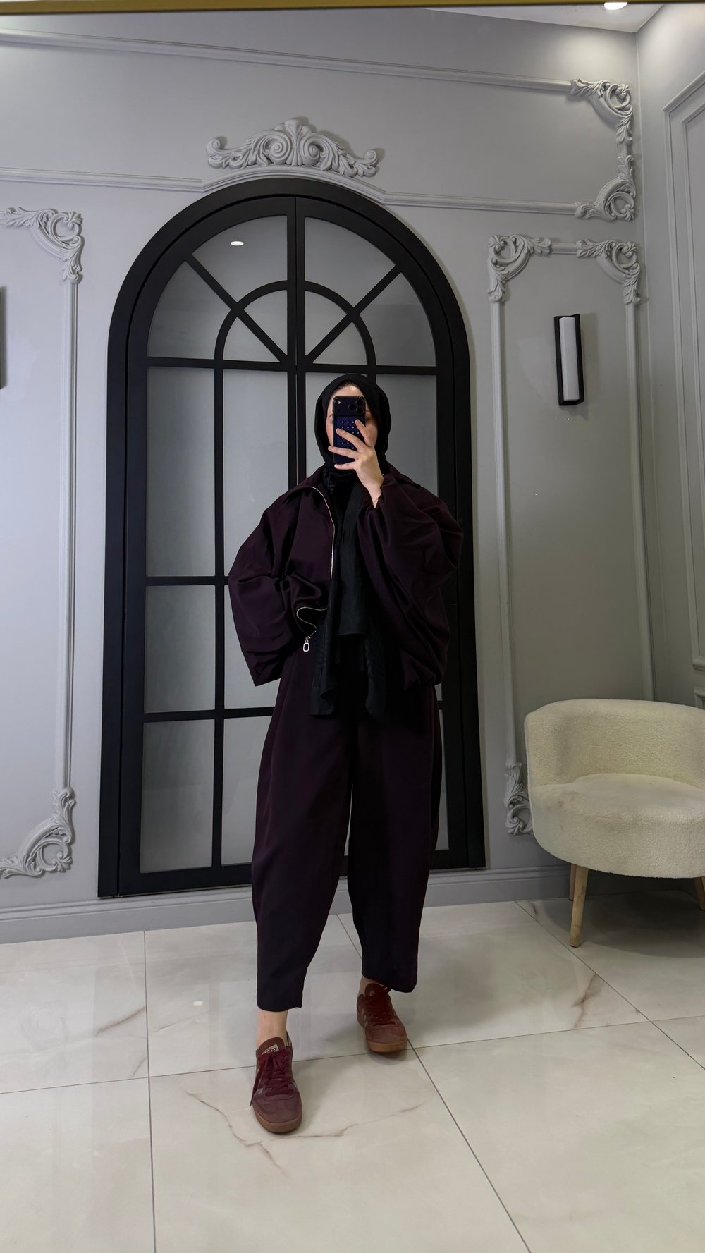 Premium Bomber Ceket Takım | Mürdüm