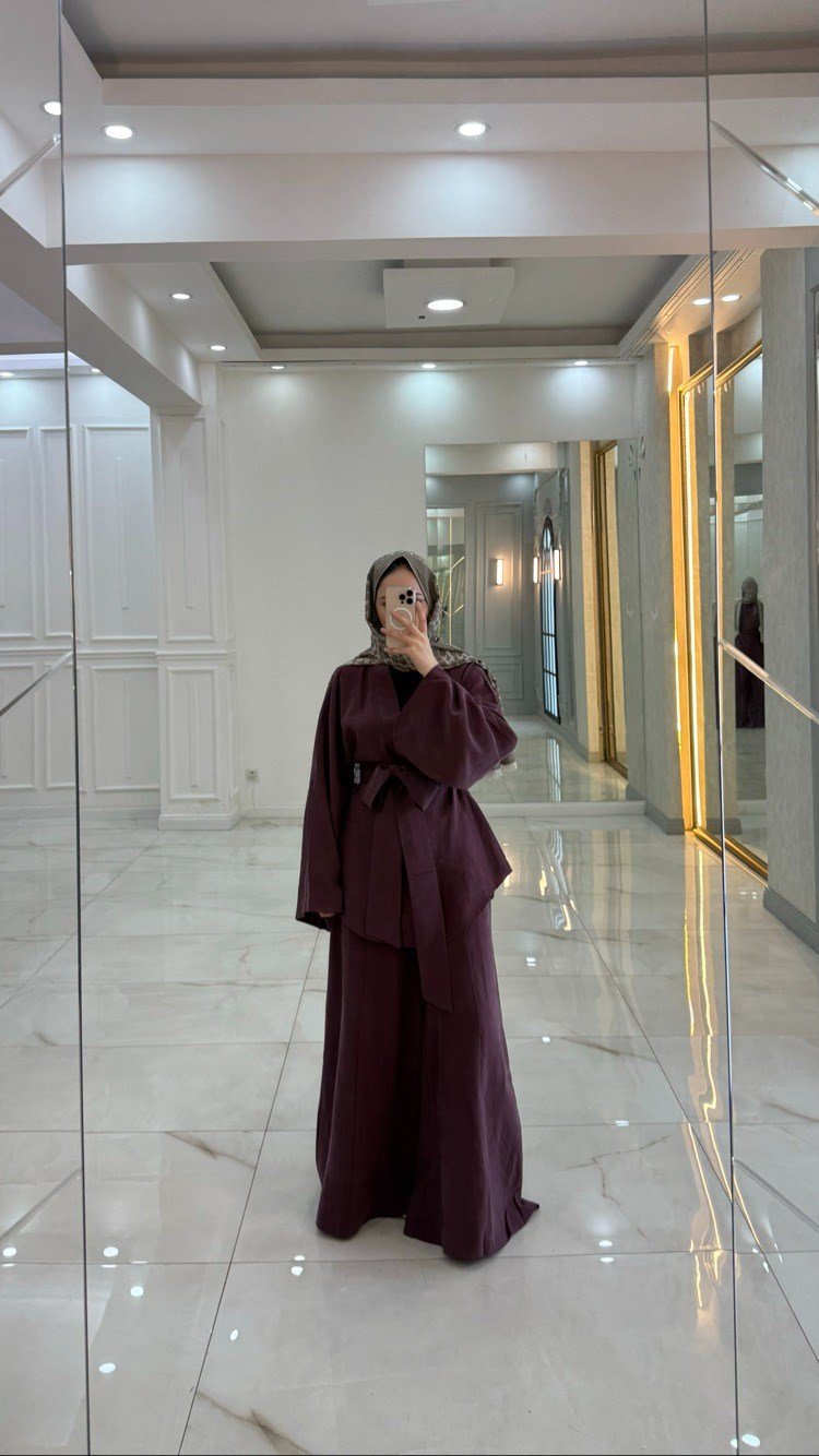 Vena Kimono Takım | Mürdüm