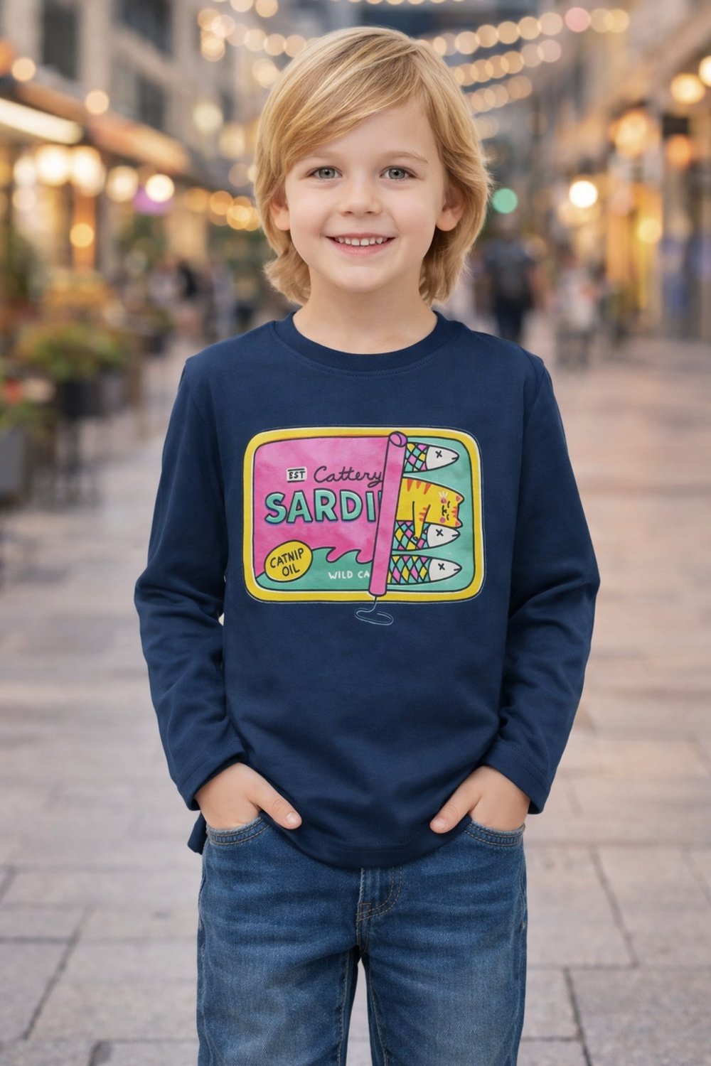 Basic Sardi Lacivert Sweatshirt
