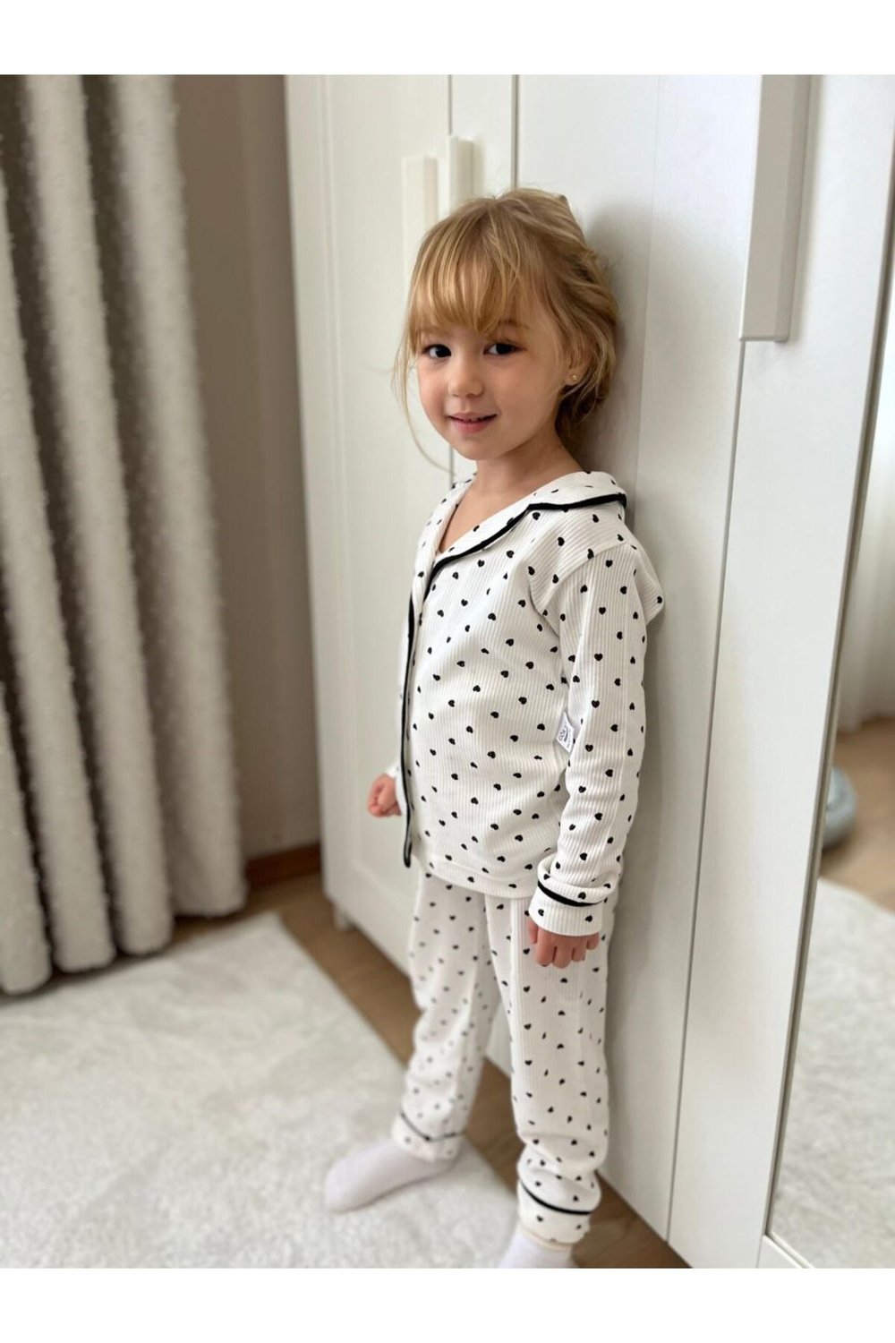 Milo+Sol Organik Pamuk Kız Çocuk Pijama Takımı – 2-6 Yaş | %100 Dokuma Kumaş