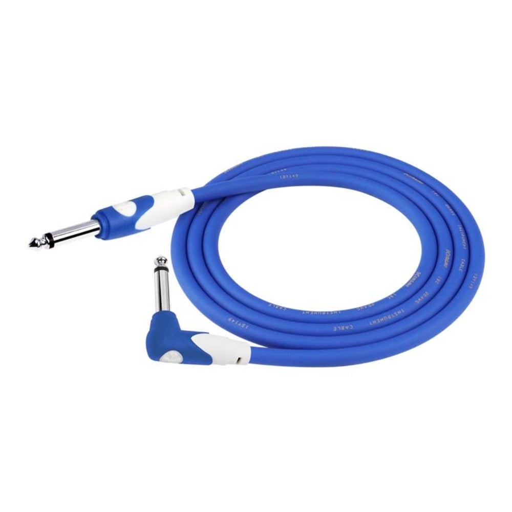 Kirlin LGI-202-3M-BL Düz/L Uç 3 Metre Mavi Enstrüman Kablosu