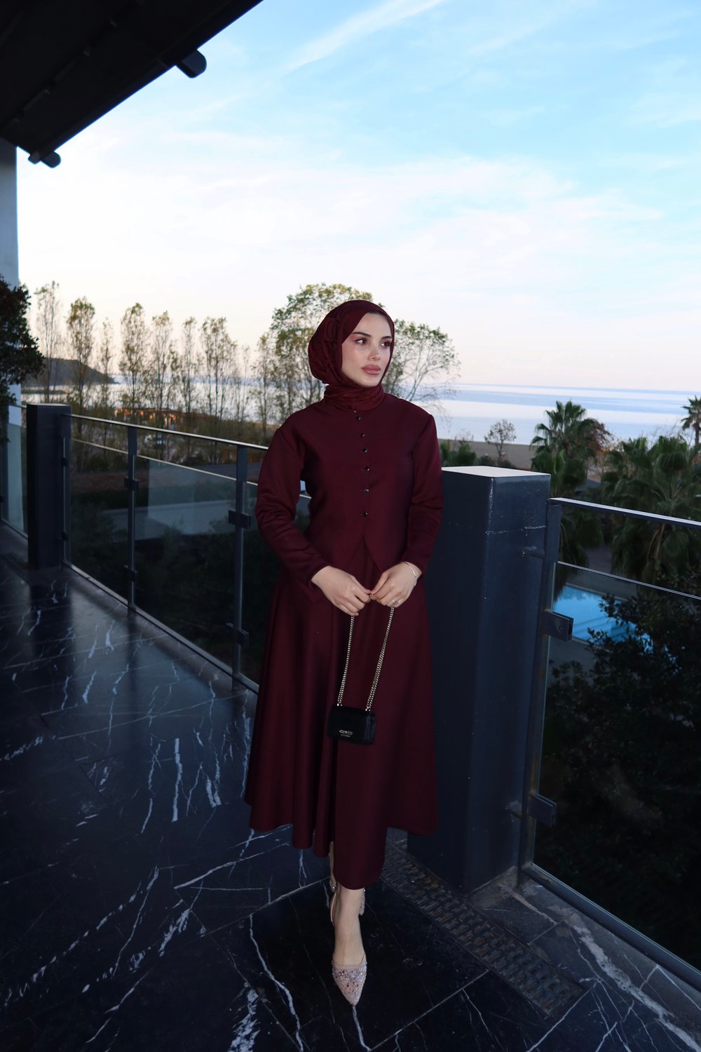 Perla Takım Bordo