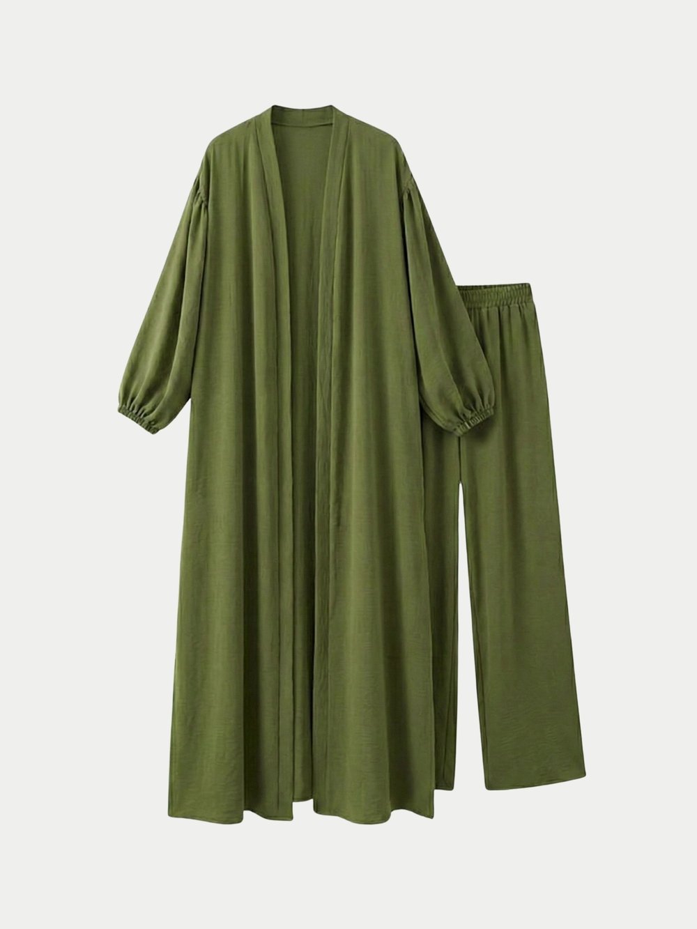 2’ Lİ AYROBİN YIRTMAÇLI ABAYA TAKIM