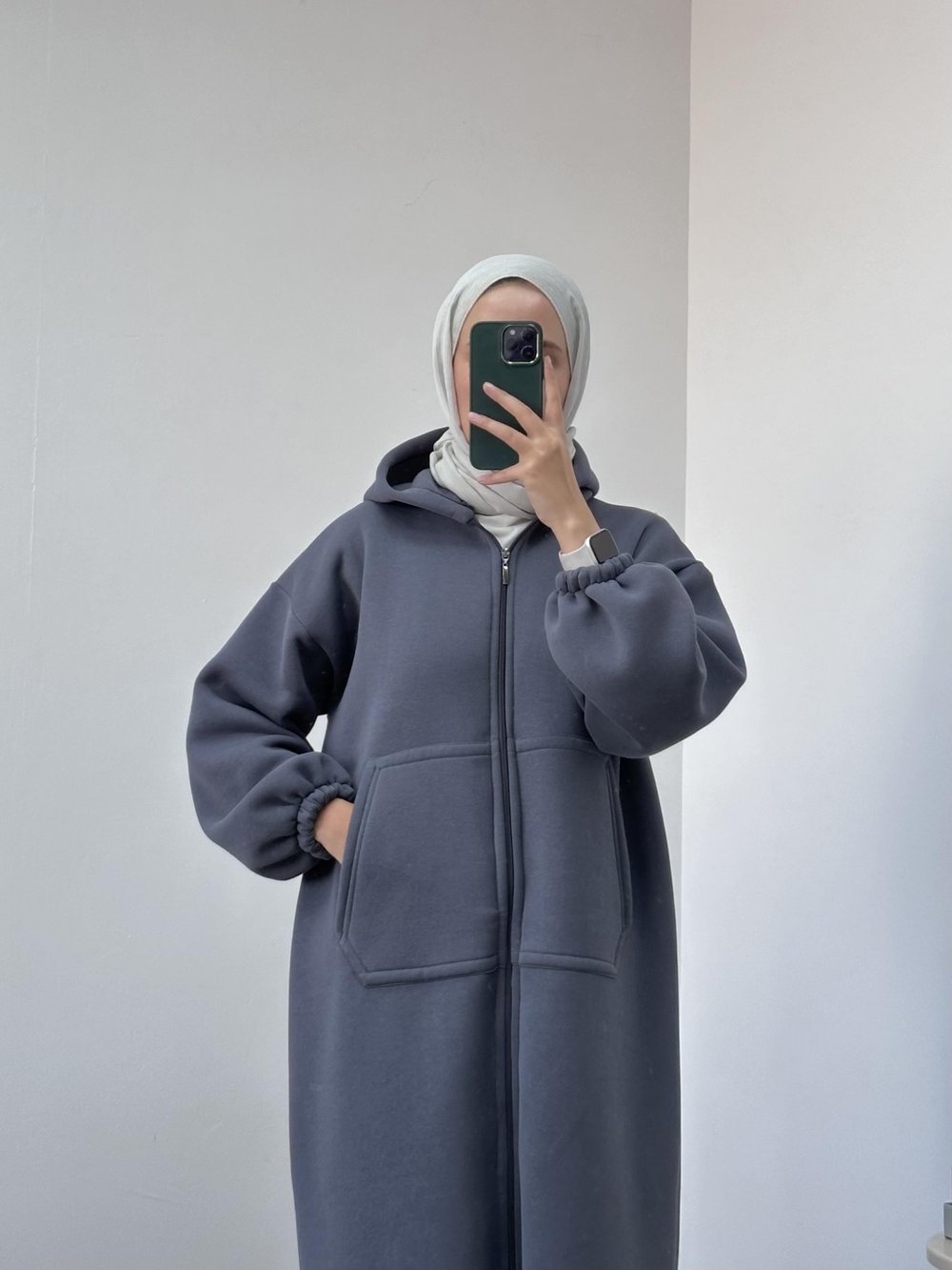KIŞLIK UZUN SWEAT HIRKA