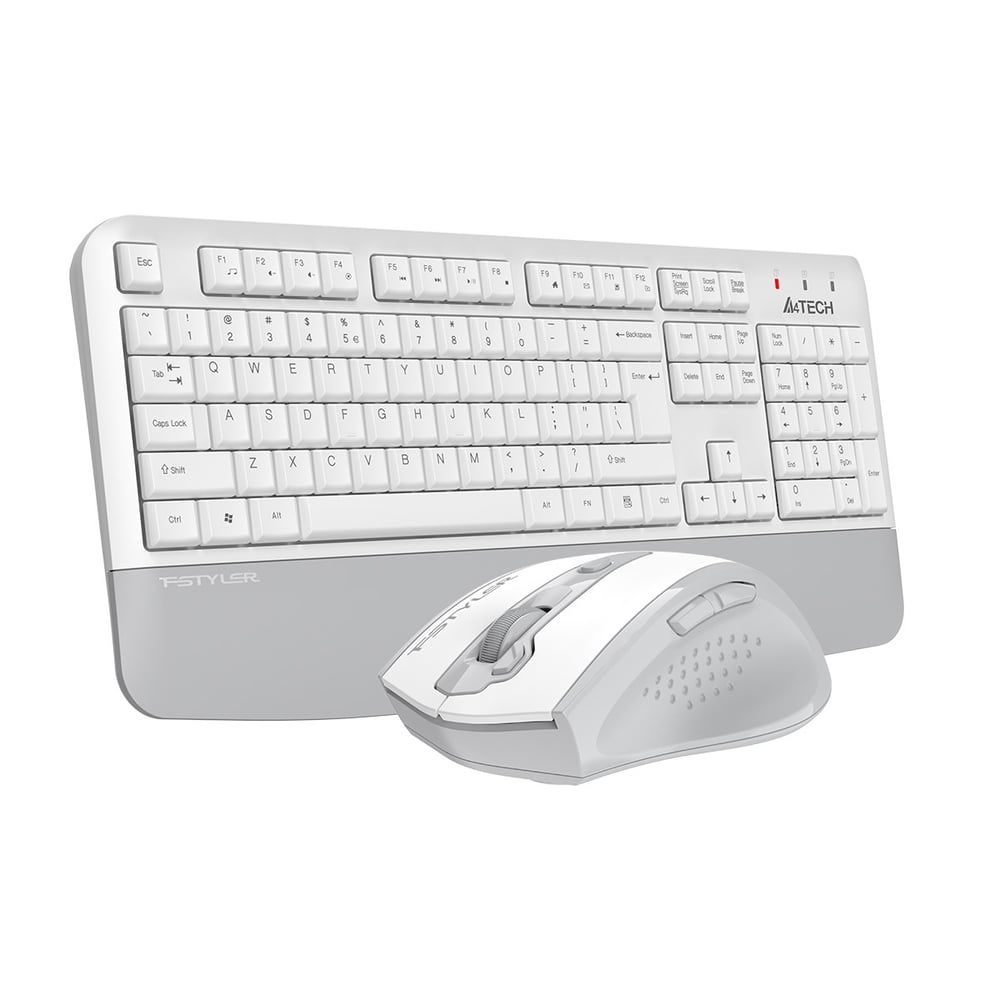 A4 TECH FG2500S PLUS KABLOSUZ MULTİMEDYA BEYAZ/GRİ 2.4 GHz /3200 DPI Q KLAVYE+MOUSE