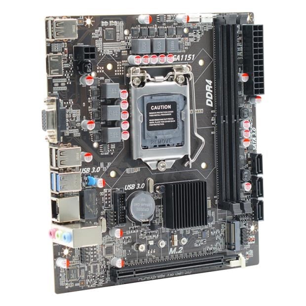 AFOX IH310C-MA6-V4 2xDDR4 VGA+HDMI 1xGLAN 1x M.2 NVMe Gen3 1151Pin ANAKART