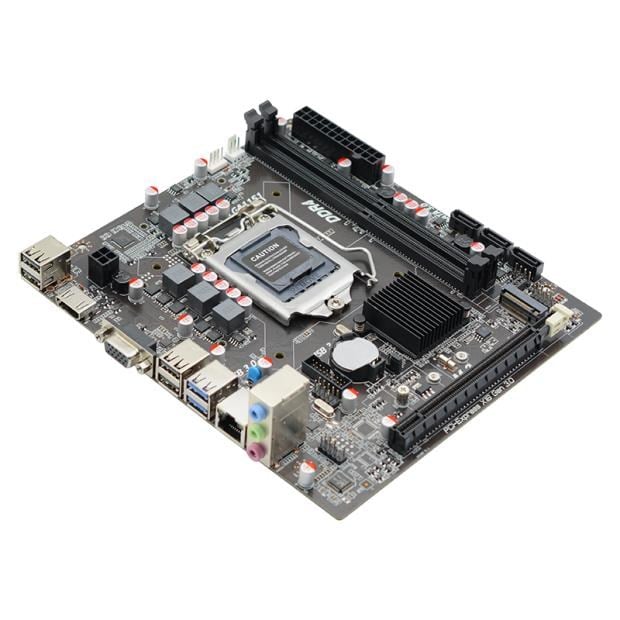AFOX IH310C-MA6-V4 2xDDR4 VGA+HDMI 1xGLAN 1x M.2 NVMe Gen3 1151Pin ANAKART