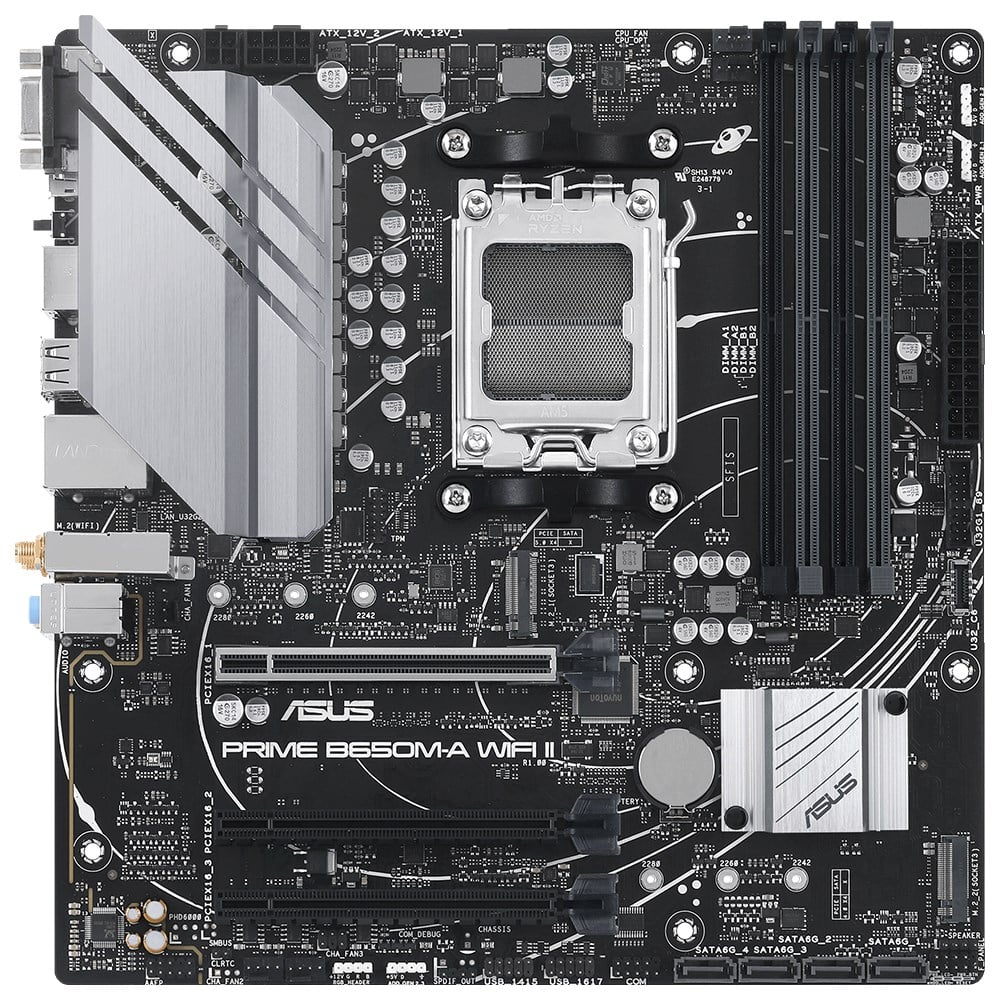 ASUS PRIME B650M-A WIFI II 4xDDR5 DP+VGA+HDMI 2xM.2 AM5 ANAKART