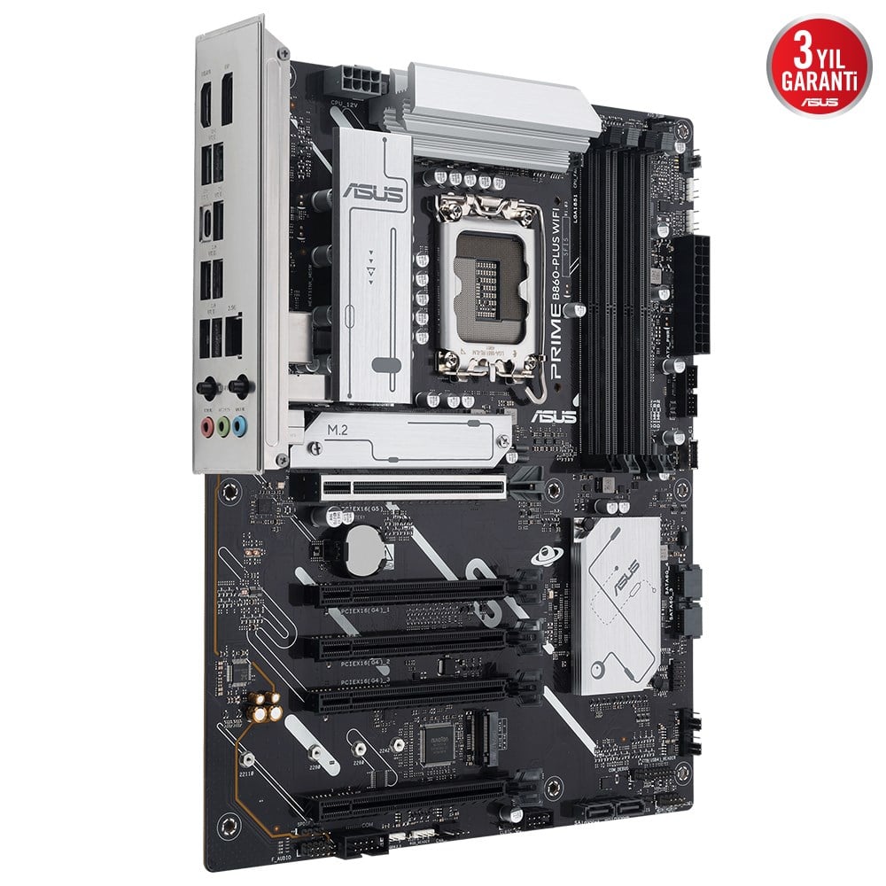 ASUS PRIME B860-PLUS WIFI 4x DDR5 DP/HDMI 2x M.2 1x 2.5GLAN/WIFI/BT USB3.2 1851P ANAKART