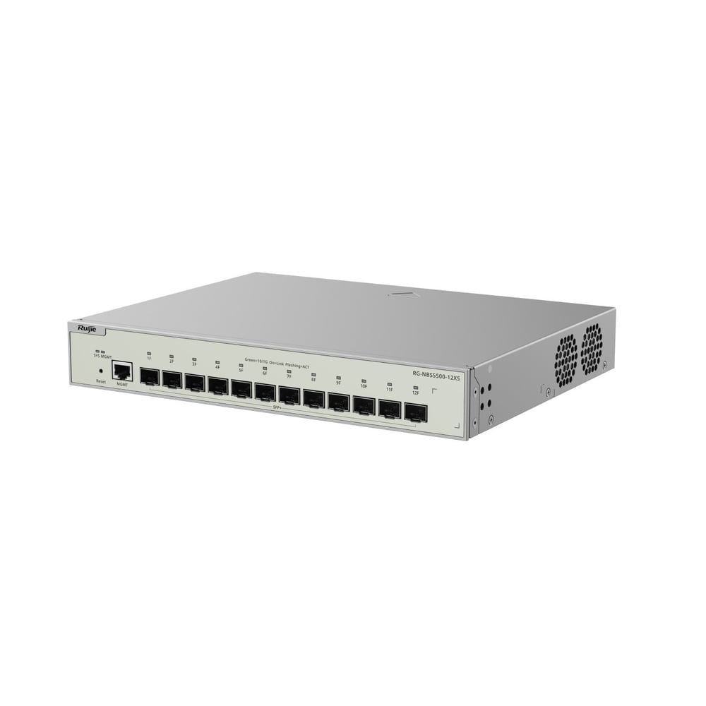 RUIJIE REYEE RG-NBS5500-12XS 12 PORT 10G SFP + YONETILEBILIR RACK MOUNT SWITCH