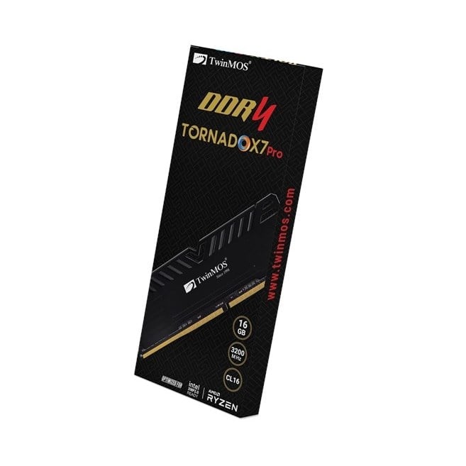 TWINMOS 16GB 3200MHZ DDR4 TORNADOX7 SOĞUTUCULU TMD416GB3200D16BKX7P PC RAM