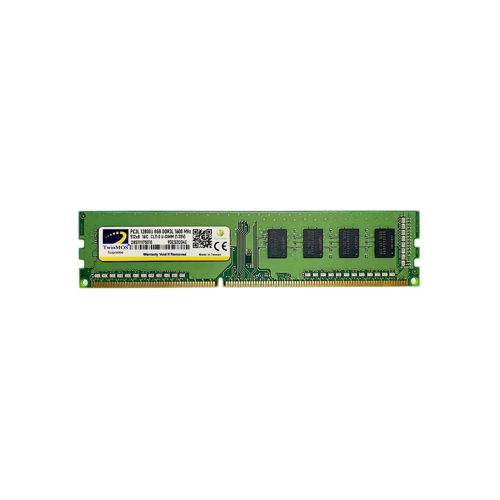 TWINMOS 8GB 1600MHz DDR3 1.35V PC Ram MDD3L8GB1600D