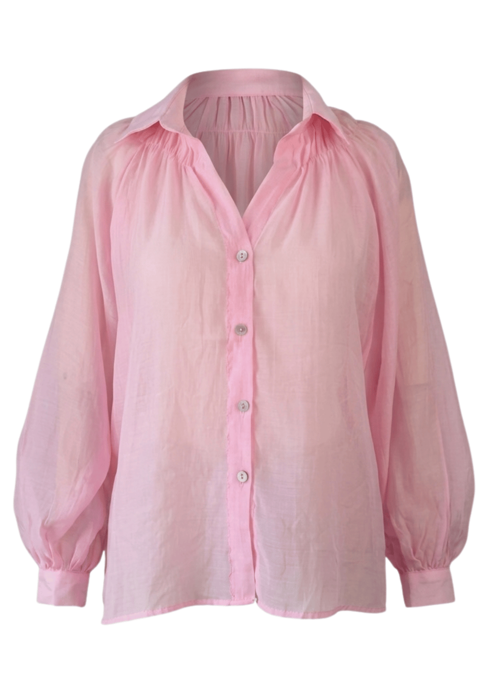 Oversize Gömlek Pembe