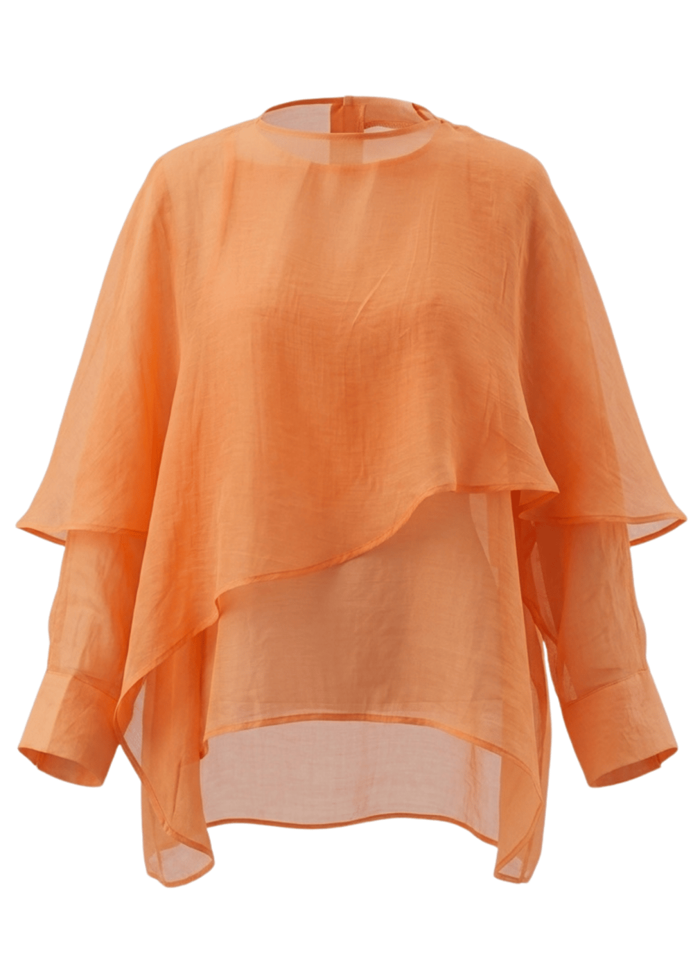 Uçuşan Pelerin Bluz Orange
