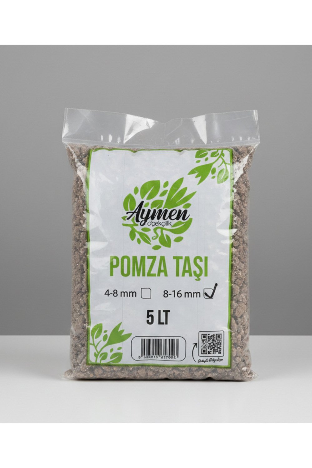 8-16 mm Ponza Taşı - Tarım Pomzası 5 Lt Paket - 5 Litre Volkanik Ponza Taşı