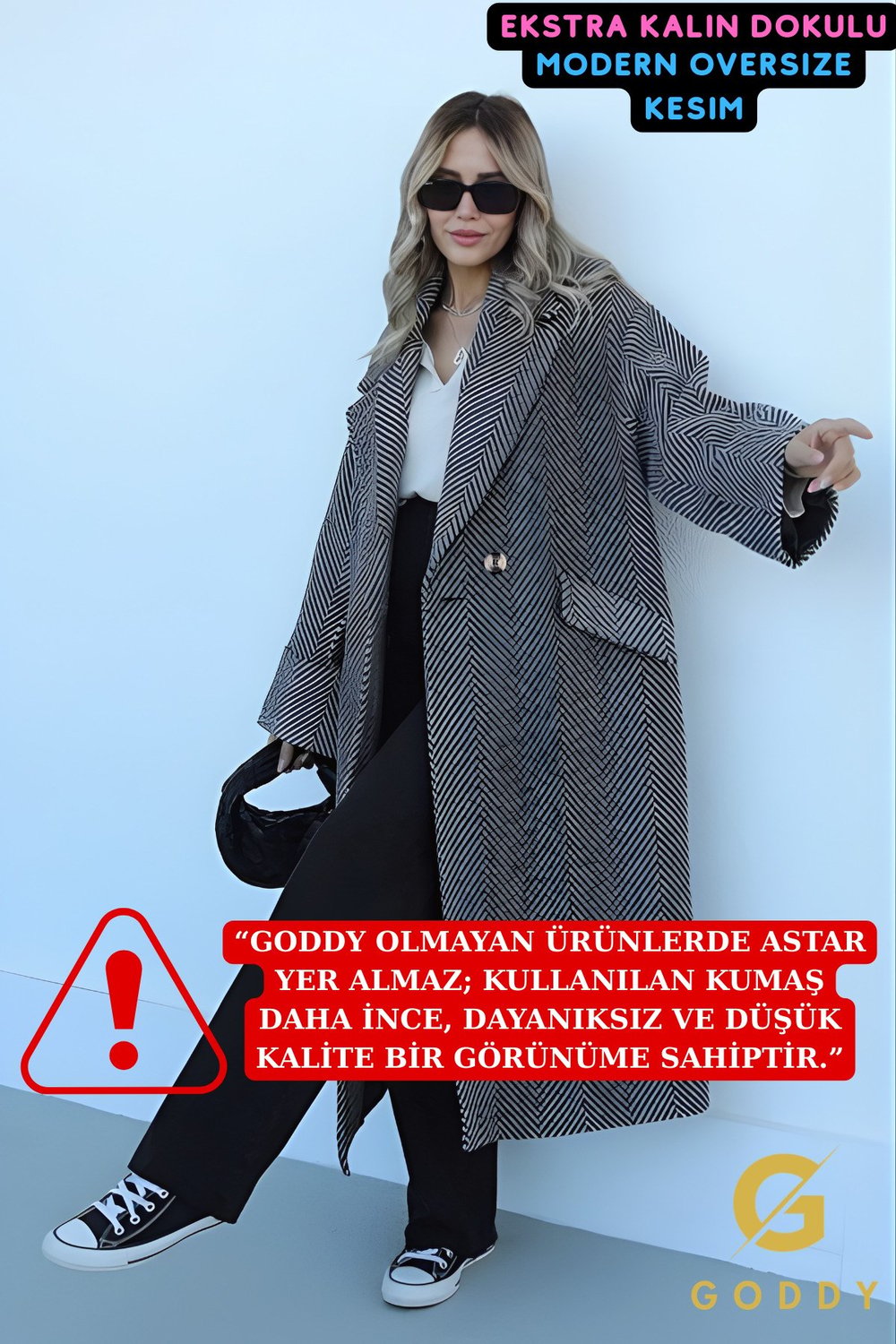 Balık Sırtı Kaşe Kaban