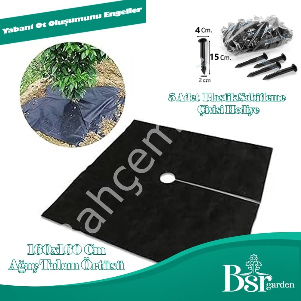 Ağaç Taban Örtüsü 160x160 10 Adet Bsr Garden