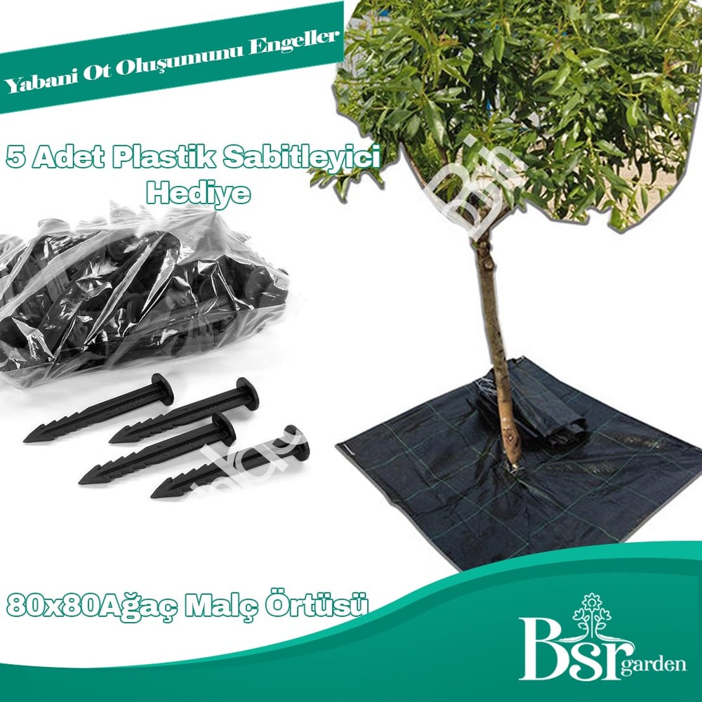 Ağaç Taban Örtüsü 80x80 1000  Adet Bsr Garden