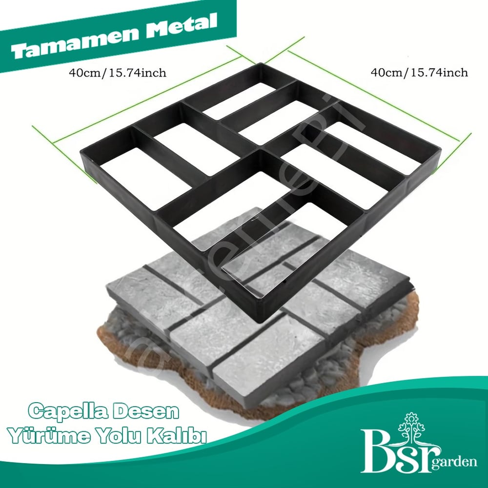 Capella Desen Yürüme Yolu Kalıbı 40x40 Bsr Garden