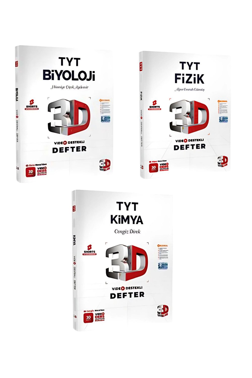 2026 3d Tyt Fen Bilimleri Set ( Vdd Biyoloji Vdd Kimya Vdd Fizik)