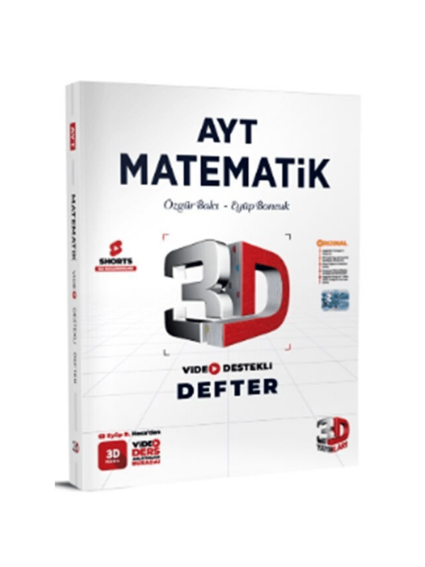 3D Yayınları AYT  Matematik Video Destekli Defter