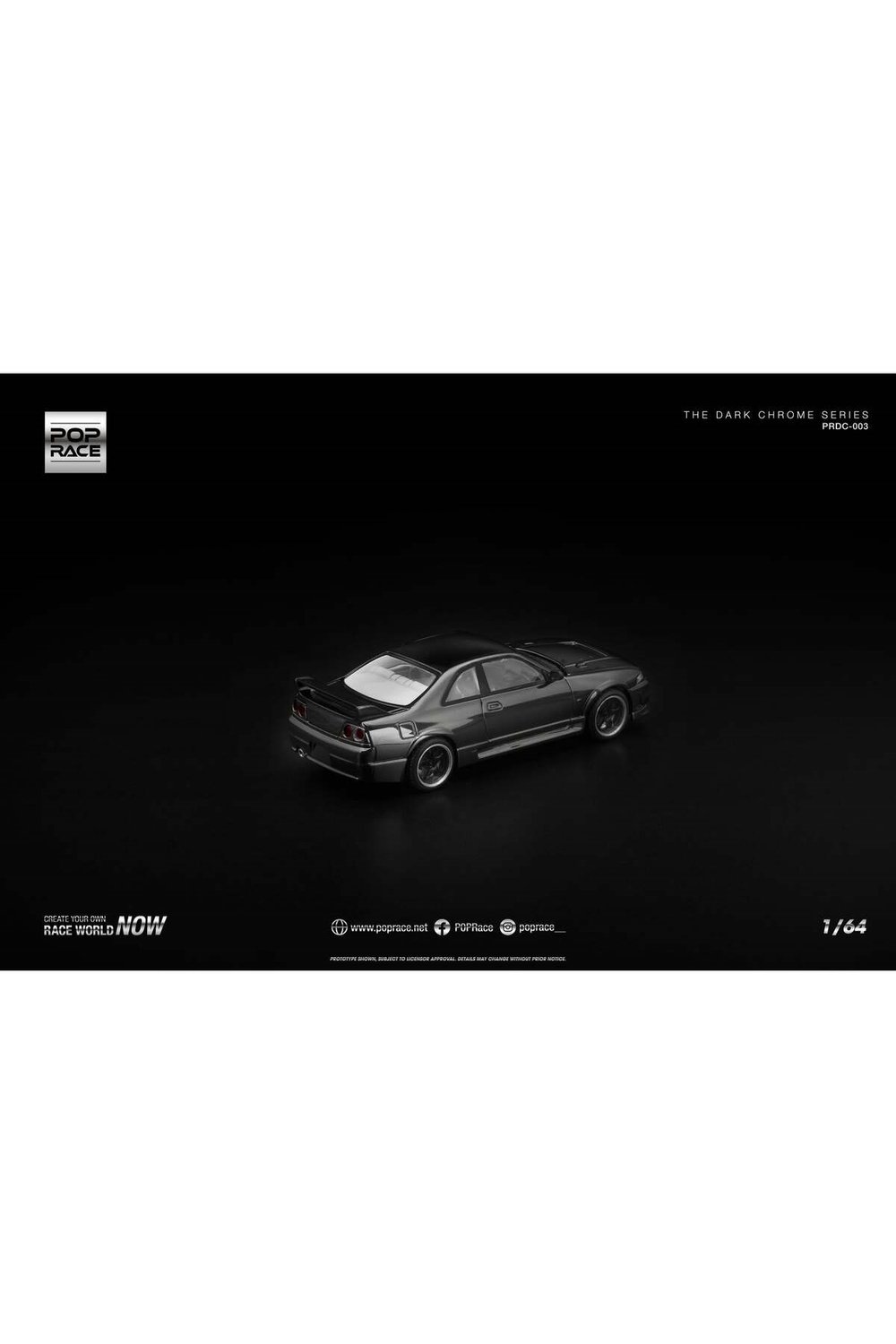 Pop Race GT-R R33 Dark Chrome