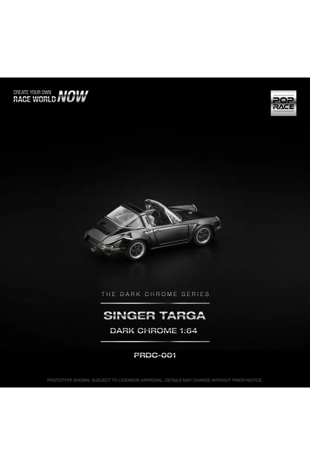 Pop Race Singer Targa Dark Chrome