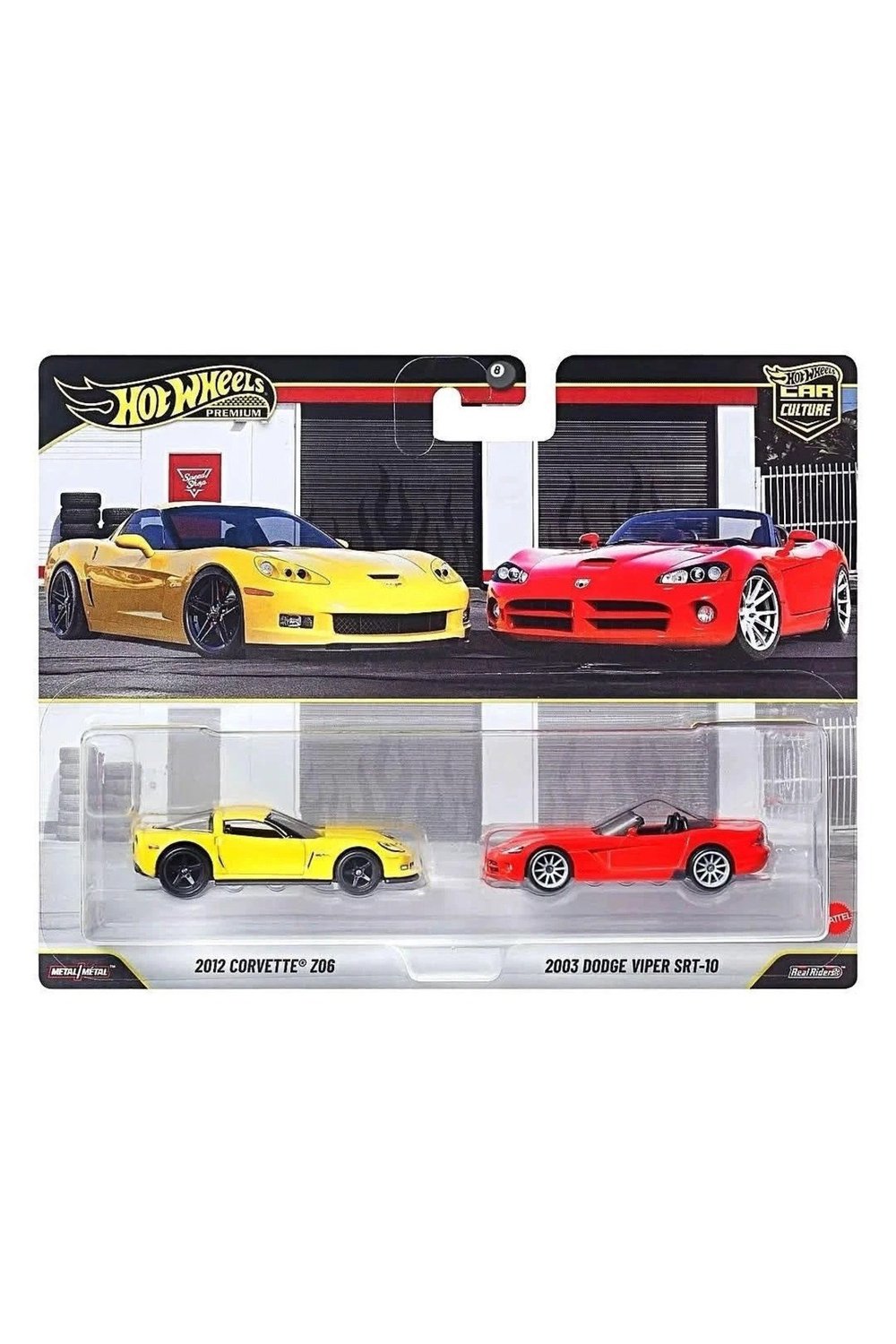 Premium Car Culture Chevrolet Corvette Z06 ve Dodge Viper SRT-10 2'li Set 1:64