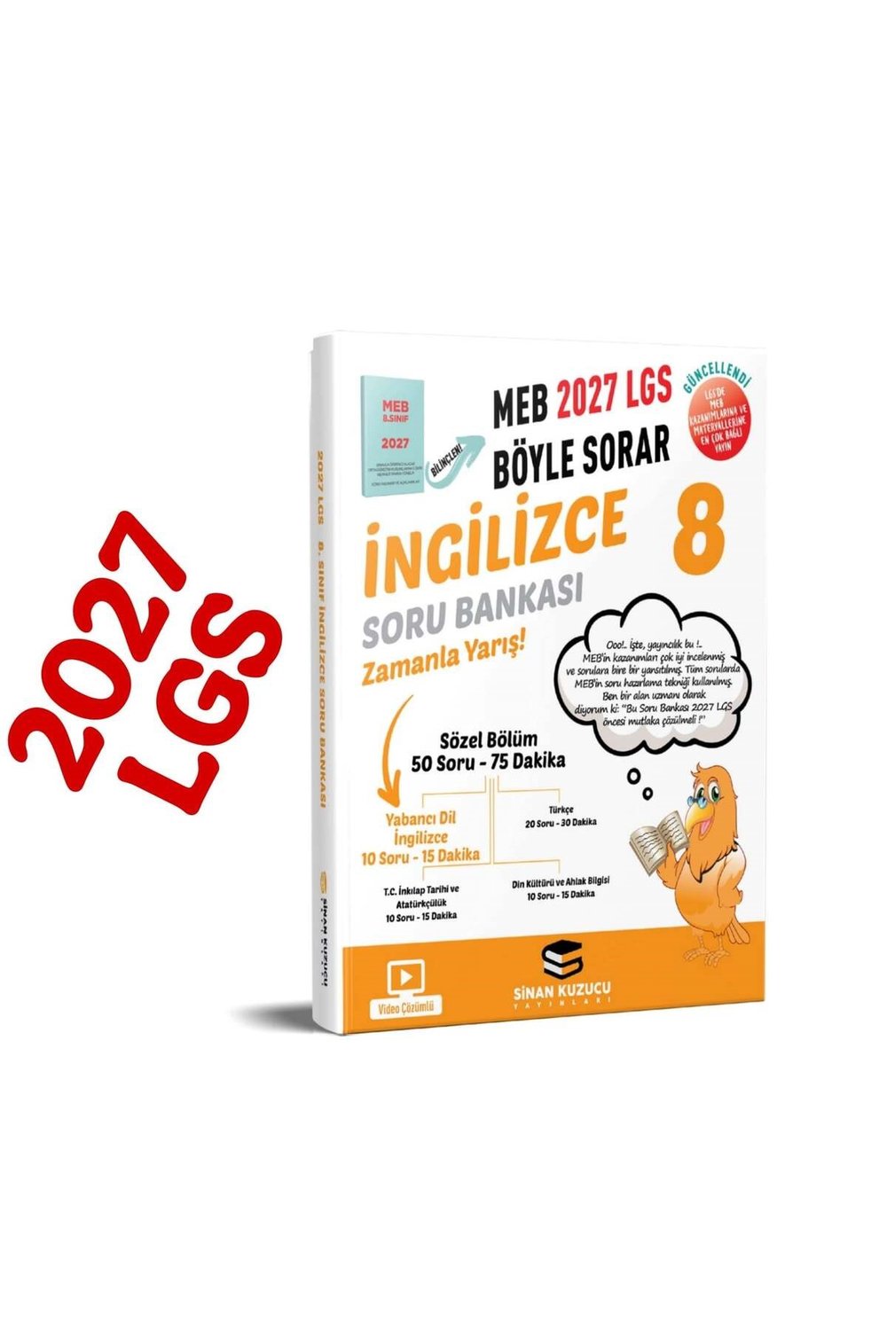 Sinan Kuzucu Yayınları2027 lgs 8. sınıf İNGİLİZCE SORU BANKASI