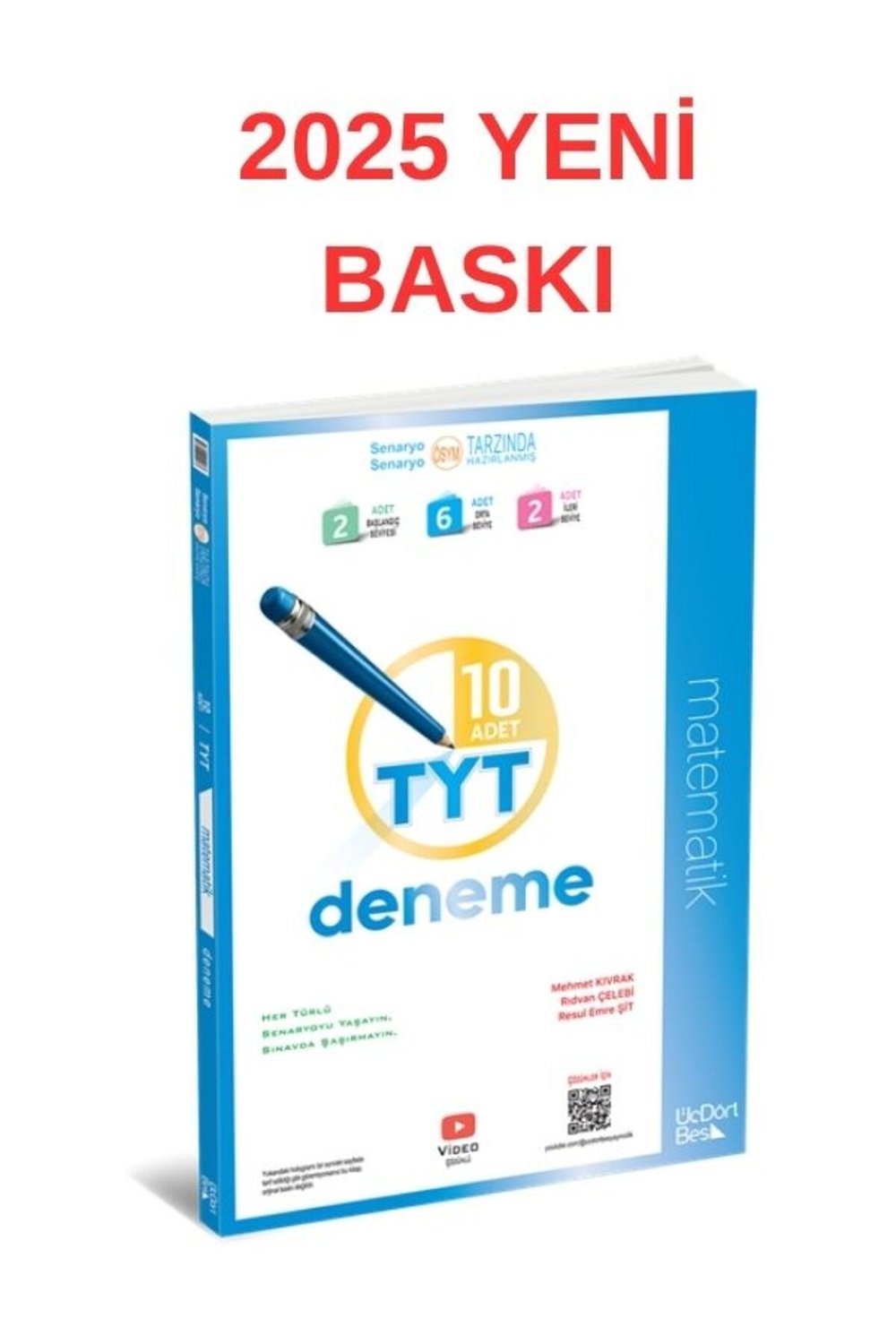ÜÇDÖRTBEŞ 345 TYT MATEMATİK DENEME 10 LU 2025 MODEL