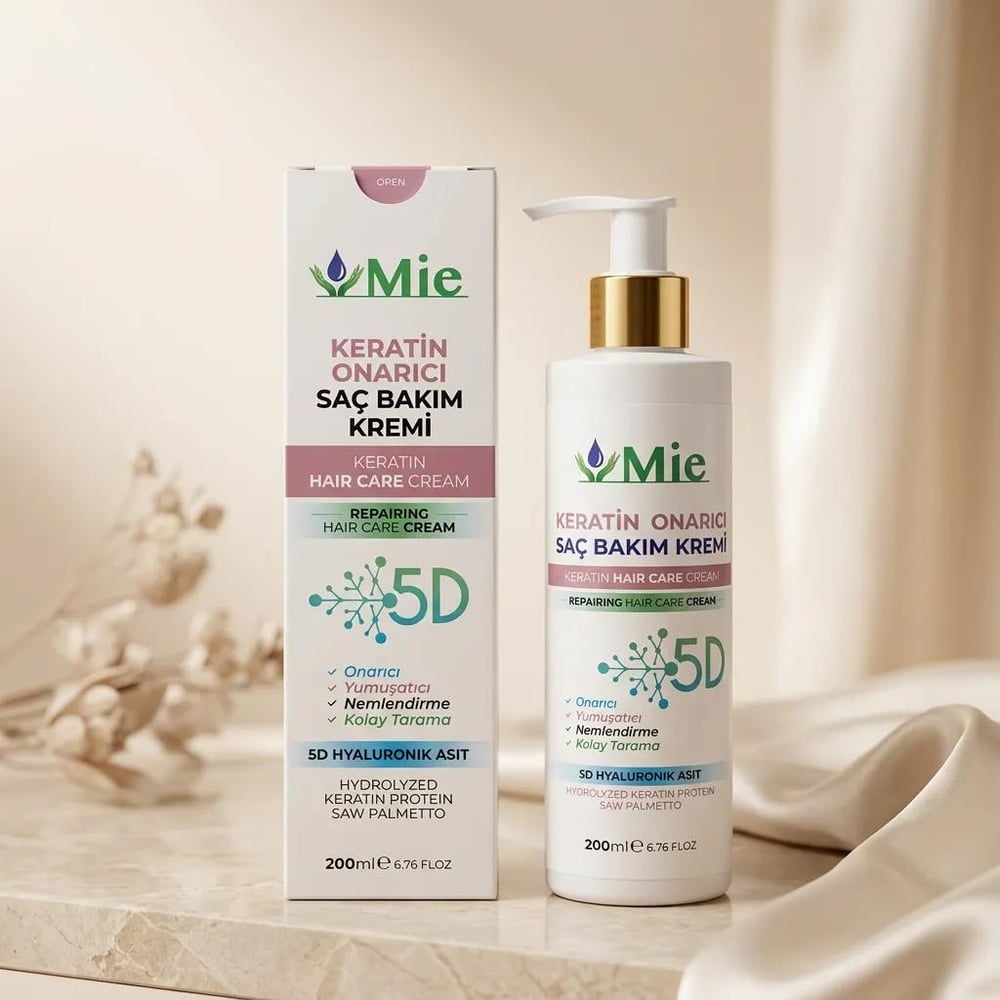 Mie Keratin Onarıcı Saç Bakım Kremi