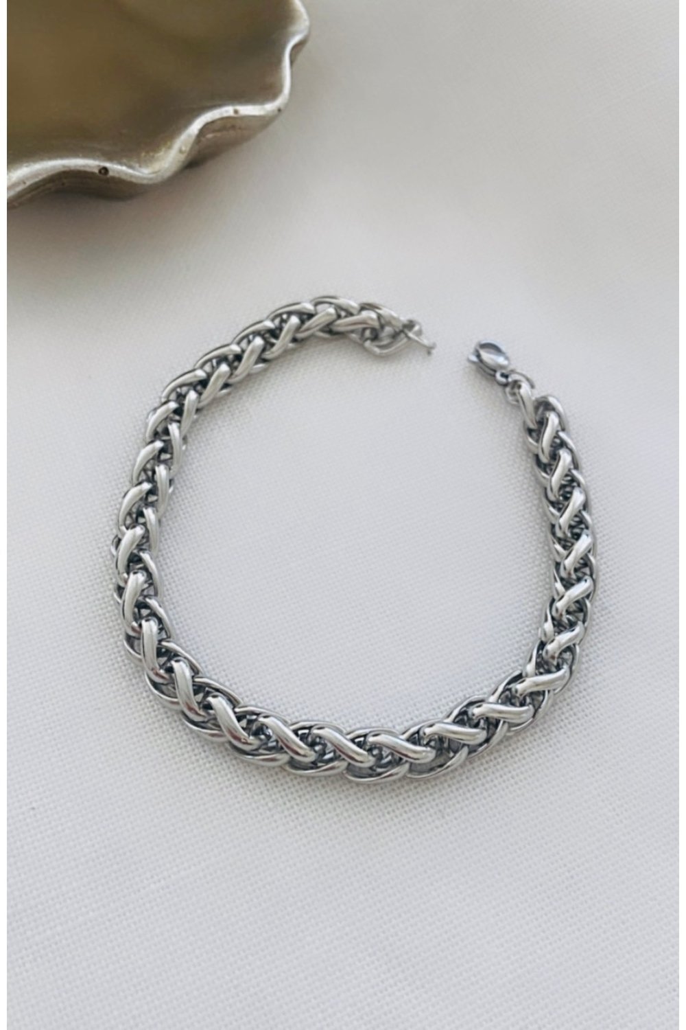 316 L Çelik Halat Model Erkek Bileklik (Kalınlık : 6 mm)