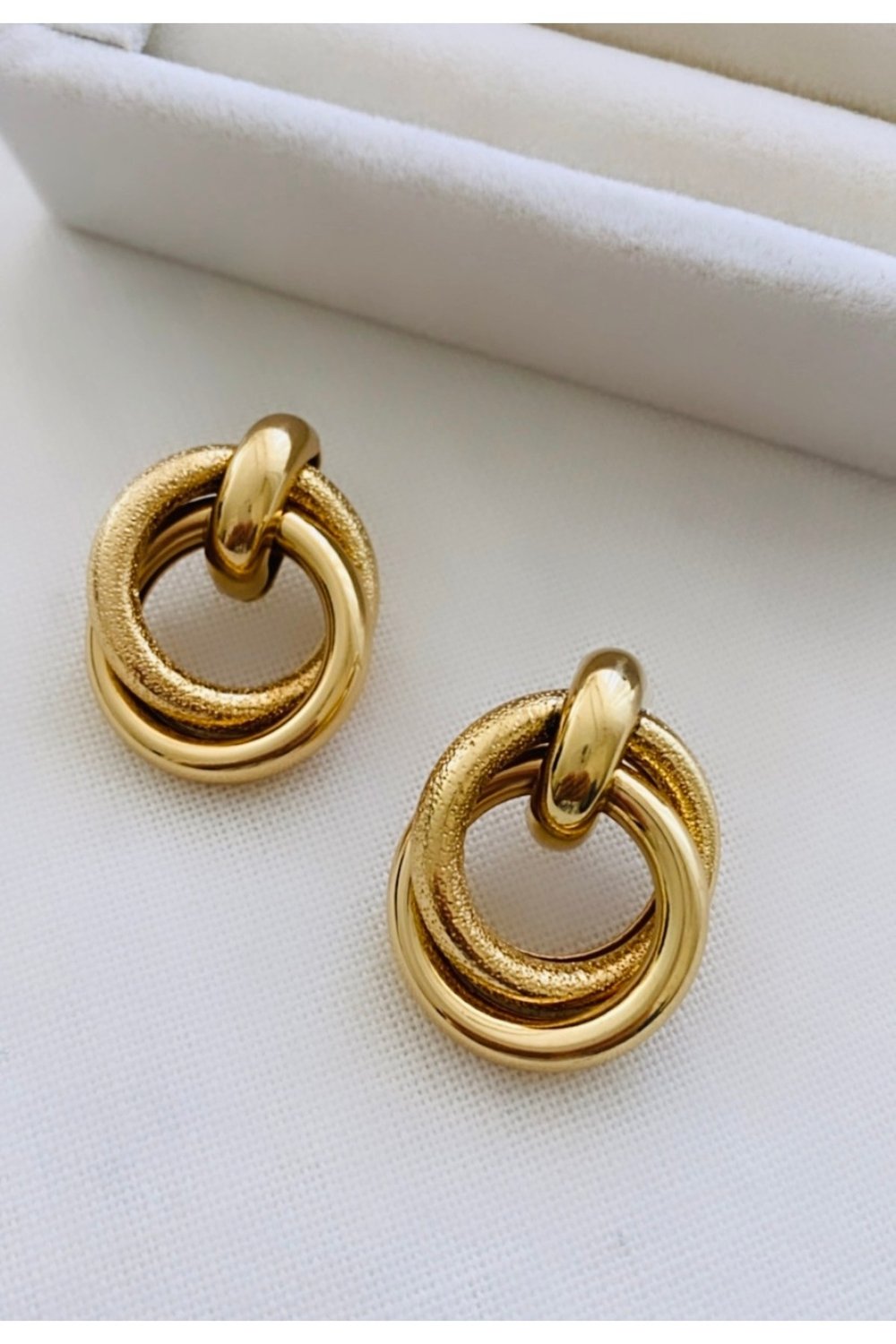İkili Görünüm Tasarım Küpe (2 Cm)