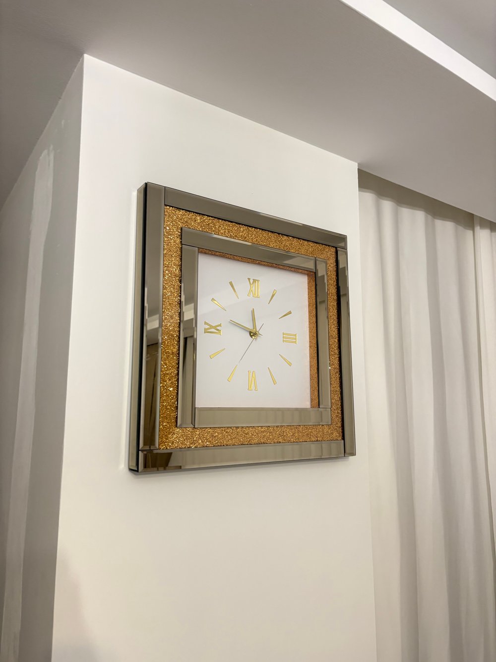 SİMLİ SAAT AYNALI GOLD
