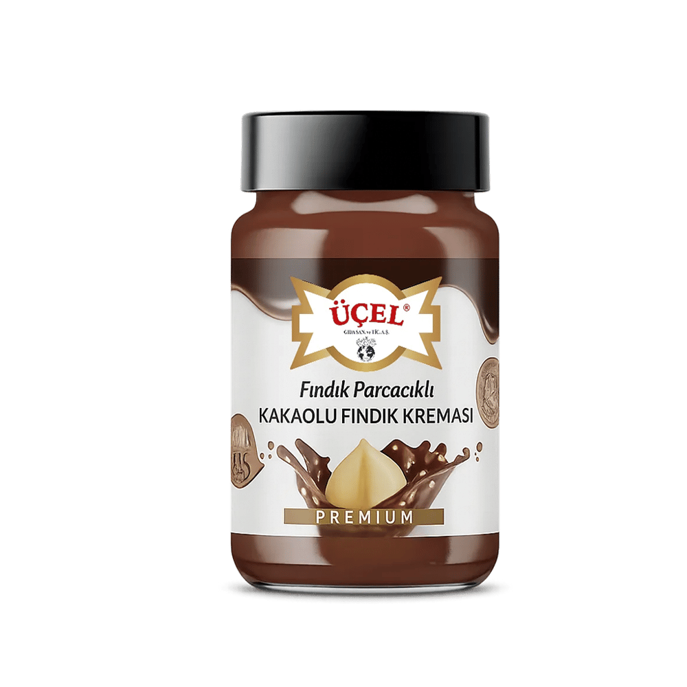 Üçel Kakaolu Fındık Kreması (Fındık Parçacıklı) 330gr