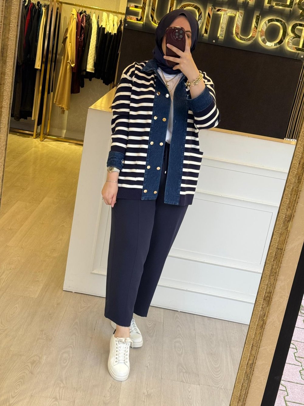 EXQUİSE Gaetan Triko Mix Jeans Hırka